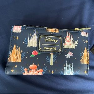 NWT loungefly disney castle wallet